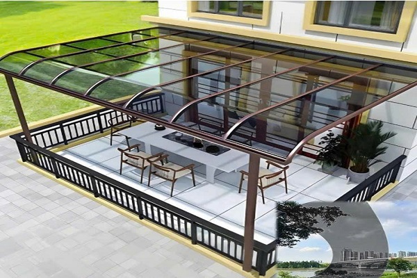 Hình Ảnh Mái Che Tấm Nhựa Polycarbonate